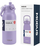Garrafa Térmica 1700ml - Duplamente Isolada a Vácuo, Canudo e Base Emborrachada Anti Derrapante, Mantém Bebidas Quentes por 12 Horas e Geladas por 24 Horas